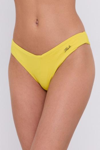 Plavkové kalhotky Karl Lagerfeld žlutá barva