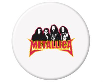 Magnet kulatý plast Metallica