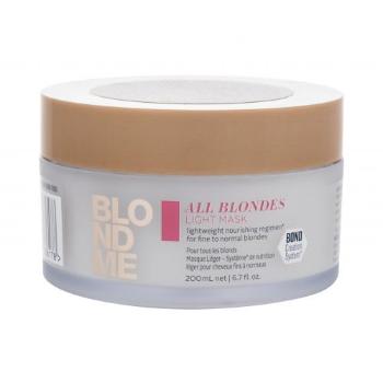 Schwarzkopf Professional Blond Me All Blondes Light Mask 200 ml maska na vlasy pro ženy na blond vlasy; na jemné vlasy