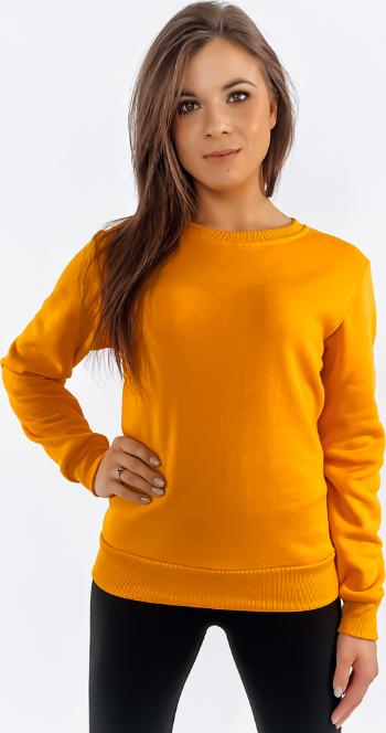 ORANŽOVÁ DÁMSKÁ MIKINA BEZ KAPUCE FASHION II BY1069 Velikost: XL