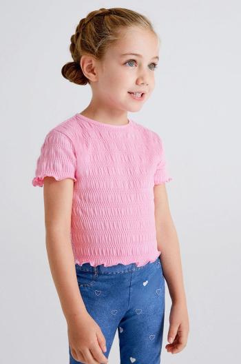 Dětské tričko Mayoral fialová barva