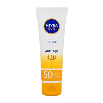 Nivea Sun UV Face Q10 Anti-Age SPF50 50 ml opalovací přípravek na obličej unisex