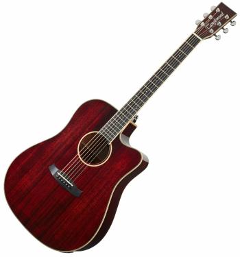 Tanglewood TW5 E R Red Gloss Elektroakustická kytara Dreadnought