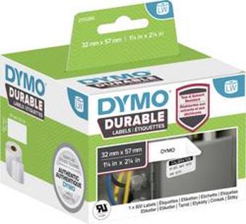 DYMO etikety v roli 57 x 32 mm polypropylenová fólie bílá 800 ks permanentní 2112289 univerzální etikety, Adresní nálepky