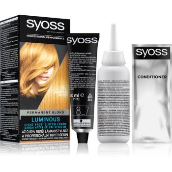 Syoss Color permanentní barva na vlasy odstín 8-7 Honey Blond