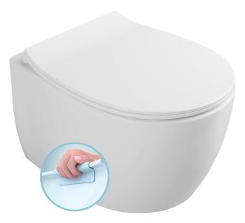 ISVEA SENTIMENTI závěsná WC mísa, Rimless, 36x51 cm, bílá (smartFixPlus) 10AR02010SV