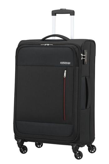 American Tourister Látkový cestovní kufr Heat Wave M 65 l - černá