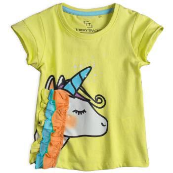 Dívčí tričko z BIO bavlny LEMON BERET JEDNOROŽEC žluté Velikost: 110