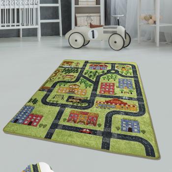 Dětský koberec město, 100 x 160 cm