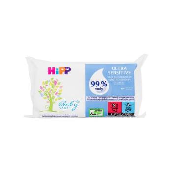 Hipp Babysanft Ultra Sensitive Wet Wipes 52 ks čisticí ubrousky pro děti na citlivou a podrážděnou pleť