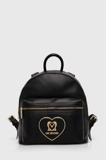 Batoh Love Moschino dámský, černá barva, malý, hladký, JC4123PP1LLB0000