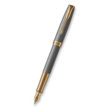 Plnicí pero Parker Sonnet Deluxe Silver Chiselled GT 1502/51314