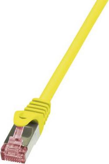 Síťový kabel RJ45 LogiLink CQ2077S, CAT 6, S/FTP, 5.00 m, žlutá