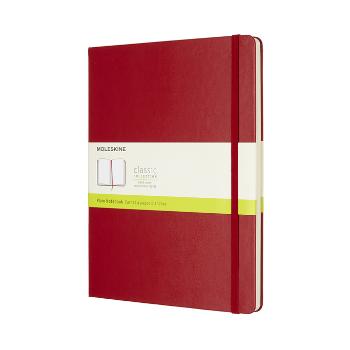 Zápisník tvrdý čistý červený XL (192 stran)