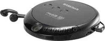 Přenosný CD přehrávač Discman Basetech MPCD-122C, CD, CD-R, CD-RW, MP3, černá