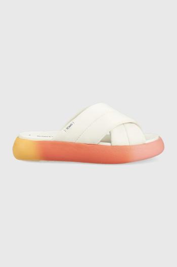 Pantofle Toms Alpargata Mallow dámské, bílá barva, na platformě