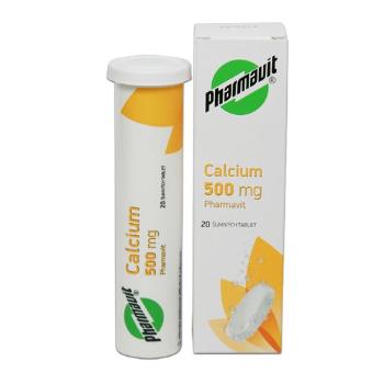 Pharmavit Calcium 500 mg 20 šumivých tablet