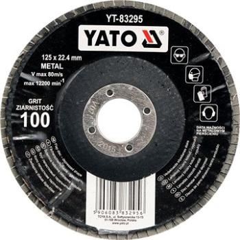 Yato Kotouč lamelový korundový 125 x 22,2 mm vypouklý brusný P40 (5906083832925)