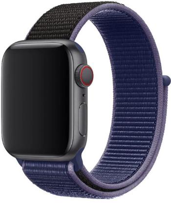 4wrist Provlékací sportovní řemínek pro Apple Watch - Modrá/Černá 42/44/45/49 mm