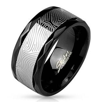 Šperky4U Pánský ocelový prsten rotační - velikost 65 - OPR1676-65
