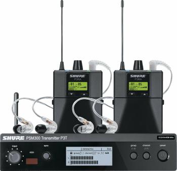 Shure P3TERA215TWP PSM 300 TWINPACK PRO Bezdrátový In Ear monitoring K3E: 606-630 MHz