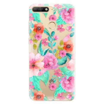 Odolné silikonové pouzdro iSaprio - Flower Pattern 01 - Huawei Y6 Prime 2018