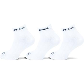 O'Neill QUARTER ONEILL 3P Unisex ponožky, bílá, velikost 35-38