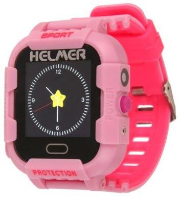 Helmer Chytré dotykové hodinky s GPS lokátorem a fotoaparátem - LK 708 růžové