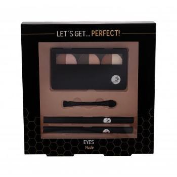 2K Let´s Get Perfect! dárková kazeta paletka očních stínů 6,6 g + aplikátor očních stínů 1 ks + tužka na oči 0,2 g 086 + tužka na oči 0,2 g 096 W Nude