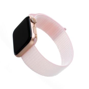 Fixed Nylonový řemínek Nylon Strap pro Apple Watch 40mm/ Watch 38 mm růžový