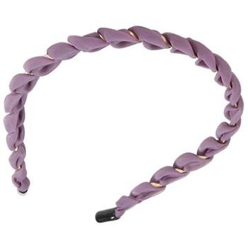 eCa O438 Čelenka do vlasů pletená fialová (35942)