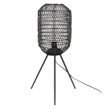 Černá antik drátěná stolní lampa Gione - Ø 21*63 cm E27/max 1*40W 5LMP655