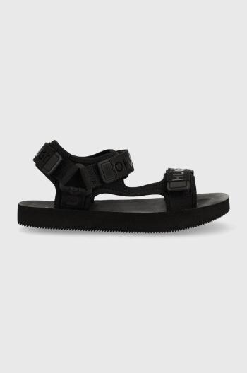 Sandály HUGO Jens Sand dámské, černá barva