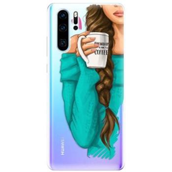 iSaprio My Coffe and Brunette Girl pro Huawei P30 Pro (coffbru-TPU-HonP30p)