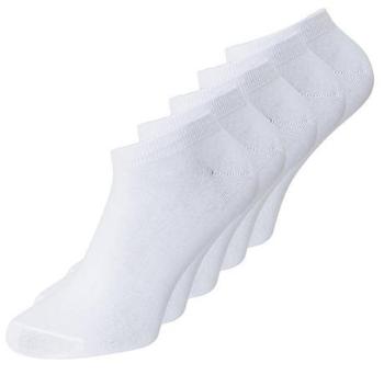 Jack & Jones 5 PACK kotníkových ponožek bílá