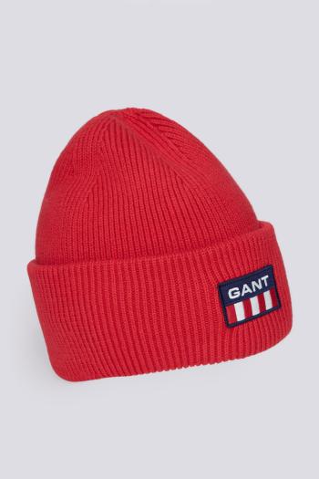 ČEPICE GANT UNISEX. RETRO SHIELD BEANIE červená None