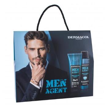 Dermacol Men Agent Gentleman Touch 3in1 dárková kazeta sprchový gel 250 ml + deodorant 150 ml pro muže