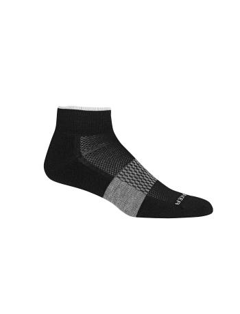 pánské merino ponožky ICEBREAKER Mens Multisport Light Mini, Black/Snow/Metro Heather velikost: S