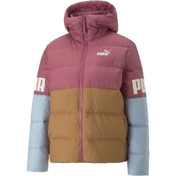 Puma PUMA POWER HOODED DOWN Dámská bunda, hnědá, velikost S