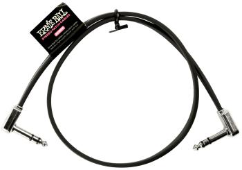 Ernie Ball Flat Ribbon Stereo Patch Cable 24" Black