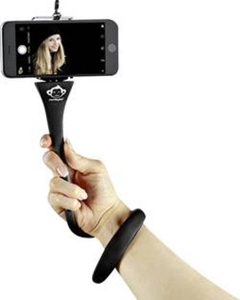 Selfie tyč Monkeystick SELMONKEYBK, s Bluetooth, vč. držáku smartphonu, černá