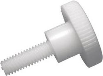 Šroub s rýhovanou hlavou Toolcraft, M5, 10 mm, DIN 465, plast, 10 ks