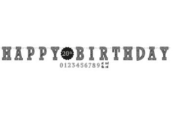 PartyDeco Jumbo banner Happy Birthday