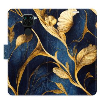 Flipové pouzdro iSaprio - GoldBlue - Xiaomi Redmi Note 9