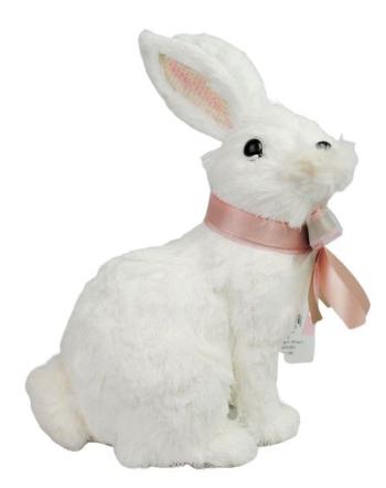 Bílý králík Rabbit - 17*13*24,5cm 5400202