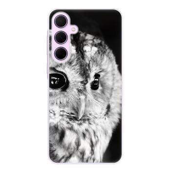 Odolné silikonové pouzdro iSaprio - BW Owl - Samsung Galaxy A35 5G