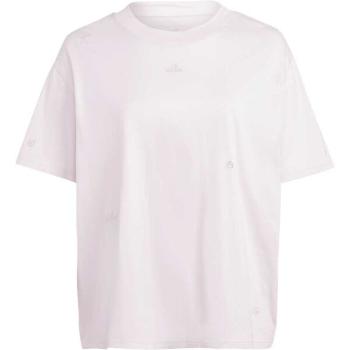 adidas BLUV TEE Dámské tričko v plus size, růžová, velikost