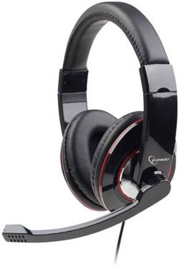 Headset k PC s USB na kabel Gembird MHS-U-001 přes uši černá