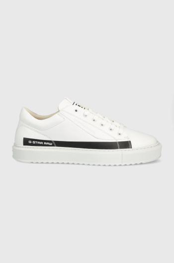 Kožené sneakers boty G-Star Raw Rocup Ii bílá barva