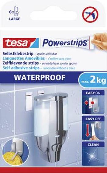 Tesa Powerstrips® Waterproofstrips Large bílá 59700 tesa Množství: 6 ks